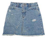 Modrá melírovaná rifľová sukňa Denim Co.