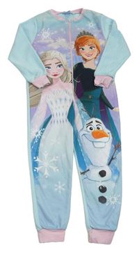 Světlemodrý fleecový overal Ledové Království Disney