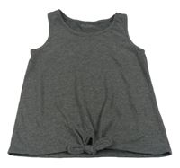 Tmavosivý crop top zn. Nutmeg