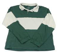 Zeleno-biele polo tričko H&M