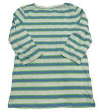 Bílo-modro-zelené pruhované triko Old Navy
