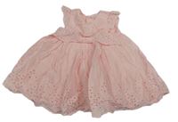Ružové šaty s madeirou Mothercare