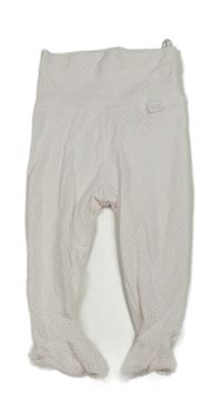 Bílo-růžové puntíkaté polodupky H&M