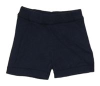 Tmavomodré pletené kraťasy George