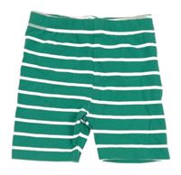 Zeleno-biele pruhované kraťasy Topomini