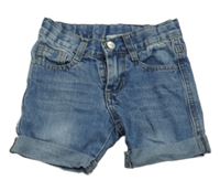 Modré riflové kraťasy 