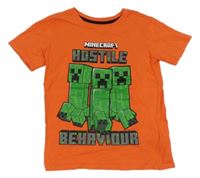 Oranžové tričko - Minecraft 