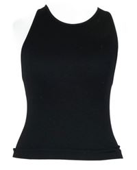 Dámský černý žebrovaný crop top Primark 