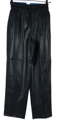 Dámské tmavomodré koženkové kalhoty Scotch&Soda 