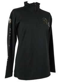 Dámská černá sportovní mikina s nápisem 