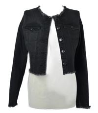 Dámská černá riflová crop bunda Only 