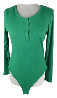 Dámské zelené žebrované body Primark 