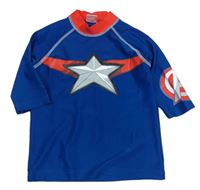 Modro-červené UV triko s Avengers Marvel
