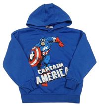 Modrá mikina s Captain America a kapucí PRIMARK
