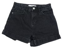Černé riflové mom kraťasy Denim Co.