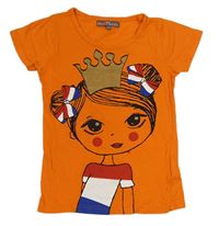 Oranžové tričko s princeznou