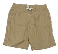 Béžové plátěné kraťasy H&M