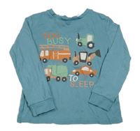 Modré tričko s autami H&M