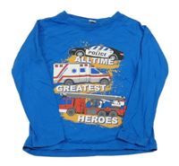 Modré tričko s autami Dopodopo