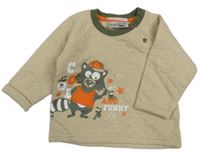 Béžová mikina s hviezdičkami a mývalem Ergee