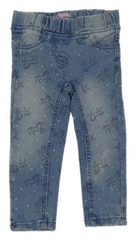 Modré džegíny s koníky Impidimpi