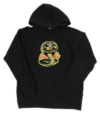 Čierna mikina s hadem a kapucňou AWDis