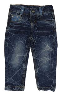 Tmavomodré vzorované rifle Dopodopo