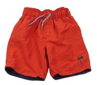 Červené plážové kraťasy
