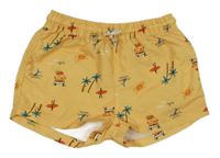 Žlté plážové kraťasy Zara