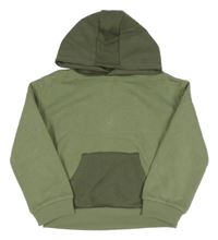 Zeleno-khaki mikina s kapucňou Primark