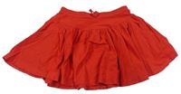 Červená bavlnená sukňa Matalan