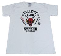 Biele tričko s potiskem - Stranger things