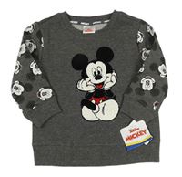 Šedá mikina s Mickeym Disney 