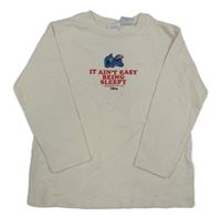 Smetanové triko se Stitchem a nápisem Zara