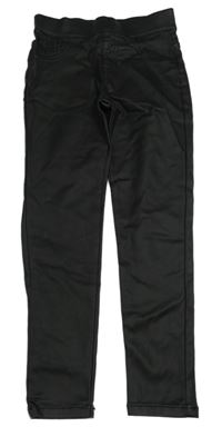 Čierne koženkové tregíny F&F