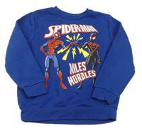 Zafírová mikina so Spidermanem PRIMARK
