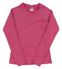 Tmavoružové thermo tričko crane