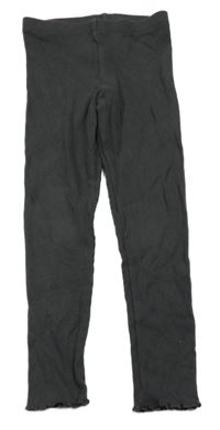 Tmavosivé rebrované legíny F&F