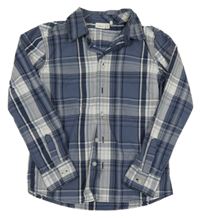 Tmavomodro-bílá kostkovaná košile Name it