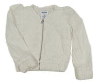 Biela šušťáková jarná bunda Mayoral