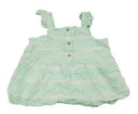 Mátovo-bílý top s knoflíčky Tu