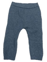 Modré melírované pletené tepláky George