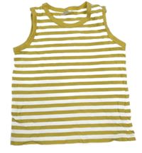 Žlto-biele pruhované tielko H&M