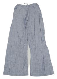 Modro-biele pruhované nohavice H&M