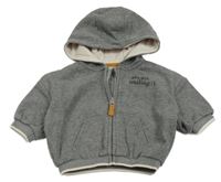 Sivá prepínaci oversize mikina s kapucňou George
