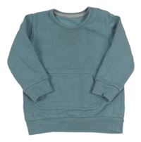 Modrošedá mikina s klokankou George