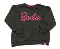 Hnedá mikina s logom Barbie