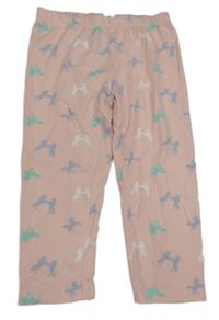 Svetloružové capri legíny s jednorožcami Y.F.K.