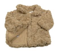 Béžová kožušinová podšitá bunda BabyLook