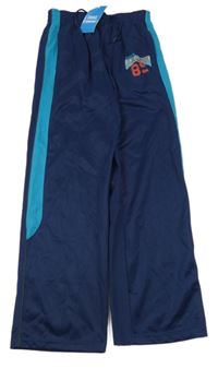 Nové - Tmavomodro-tyrkysové sportovní kalhoty s nápisem X-mail